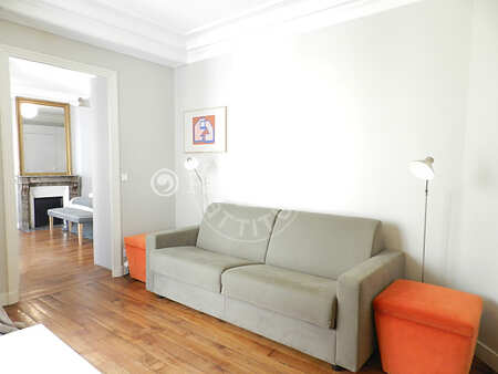 Sala Apartamento mobilado - 50m² - 1 quarto - Louvre - Paris
