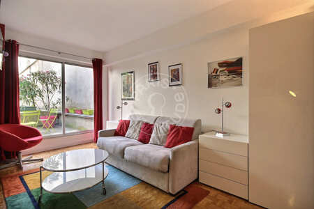 Living room Furnished studio - 26m²  - Faubourg Saint-Martin - Paris