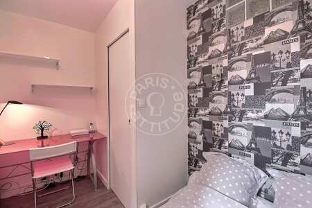 Bedroom Furnished apartment - 30m²  - 1 bedroom - Panthéon / Sorbonne - Paris