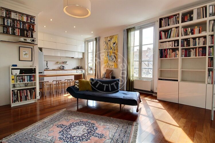 Salotto - Monolocale arredato - Parigi 75010 - 9619