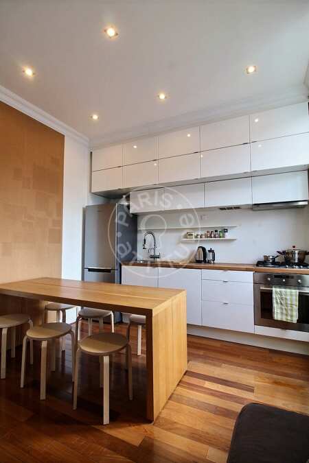 Küche Möblierte studio - 52m²  - Belleville - Paris