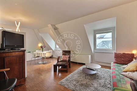 Sala Apartamento mobilado - 37m²  - 1 quarto - Châtelet - Paris