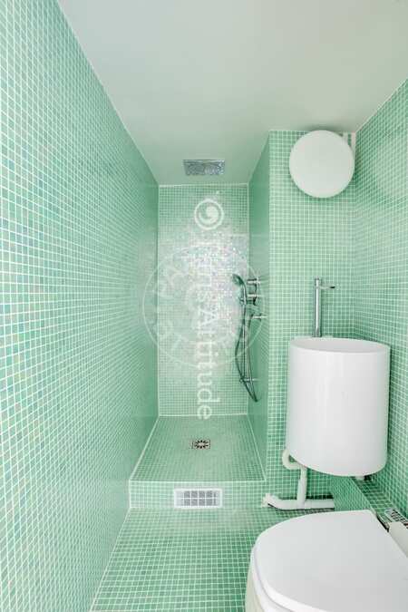 Bathroom Furnished apartment - 42m²  - 1 bedroom - Saint-Germain - Paris