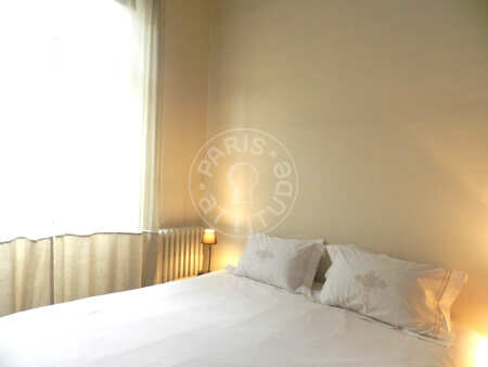 Bedroom Furnished apartment - 75m²  - 2 bedrooms - Saint-Germain - Paris