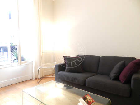 Sala Apartamento mobilado - 40m²  - 1 quarto - Convention - Paris