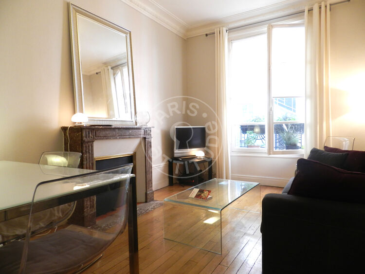Living room - Furnished 1 bedroom - Paris 75015 - 9740