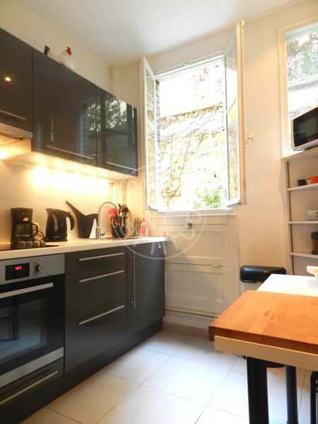 Cozinha Apartamento mobilado - 40m²  - 1 quarto - Convention - Paris