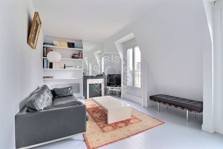 Wohnzimmer - Möblierte 1 Zimmer - Paris 75015 - 9753