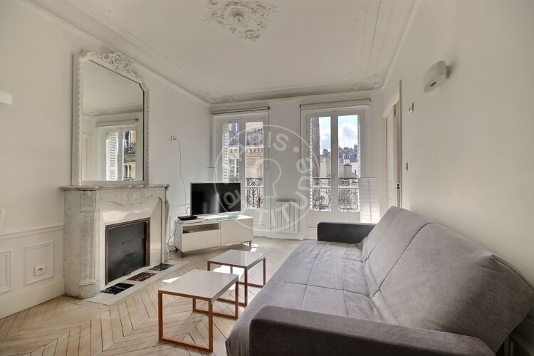 Living room - Furnished 1 bedroom - Paris 75014 - 9760