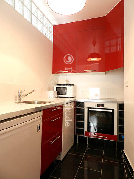 Cozinha Quitinete mobilado - 22m²  - Saint Placide - Paris