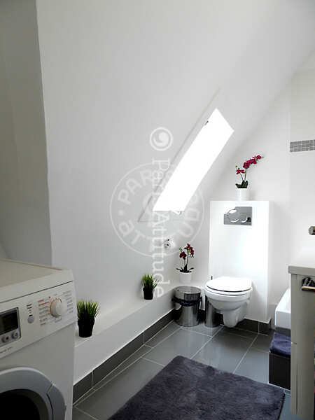 Casa de banho Quitinete mobilado - 22m²  - Saint Placide - Paris