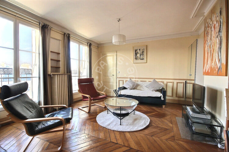 Living room - Furnished 1 bedroom - Paris 75011 - 9849