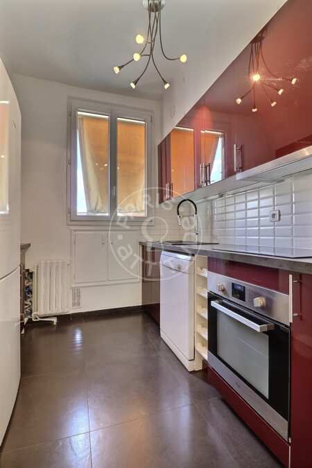 Cozinha Apartamento mobilado - 83m²  - 3 quartos - Invalides - Paris