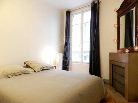 Bedroom Furnished apartment - 58m²  - 1 bedroom - Boulogne-Billancourt