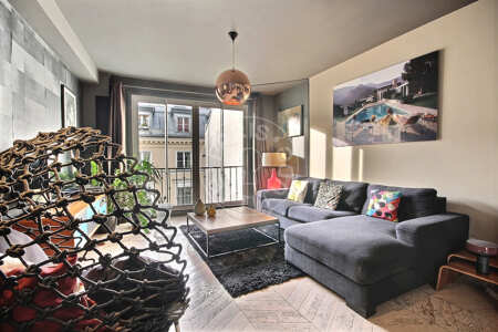 Salon Duplex meublé - 85m²  - 1 chambre - Grands Boulevards / Bonne Nouvelle - Paris