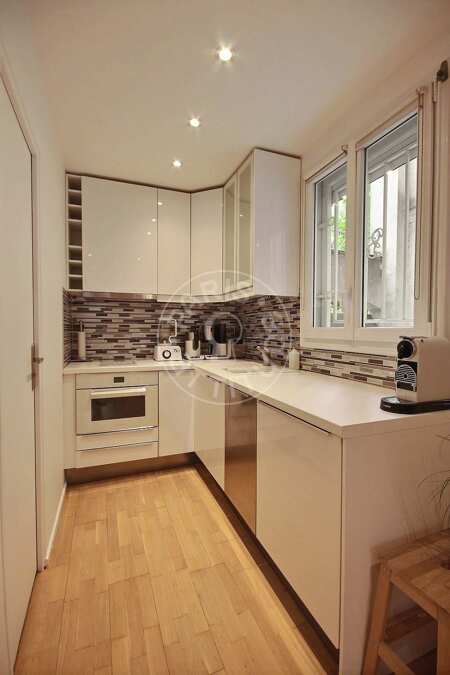 Cuisine Studio meublé - 27m²  - Bastille - Paris