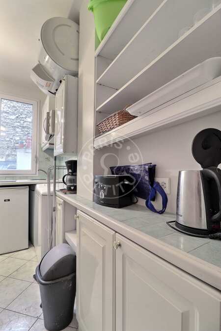 Cocina Estudio amueblado - 26m²  - Tour Eiffel - París