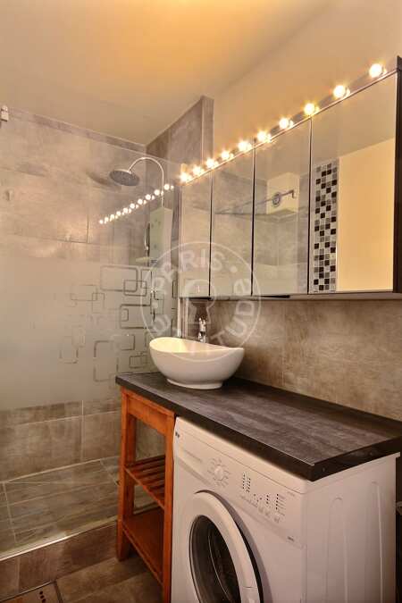 Bathroom Furnished studio - 30m²  - Plaisance / Pernety - Paris