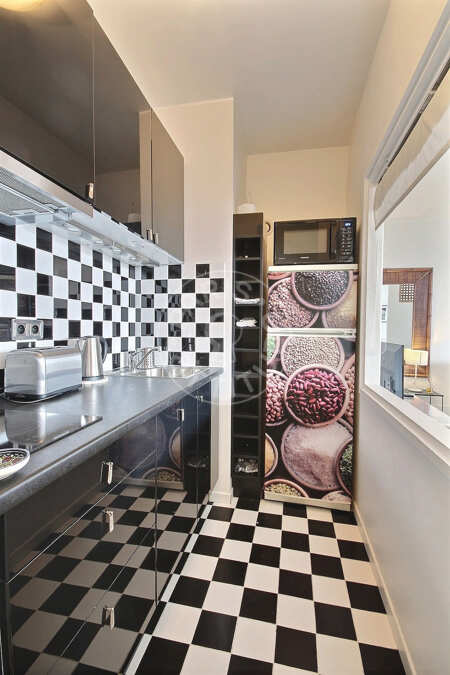 Cozinha Studio mobilado - 50m²  - Parc Monceau - Paris