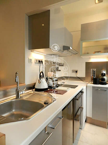 Cozinha Apartamento mobilado - 37m²  - 1 quarto - Commerce - Paris