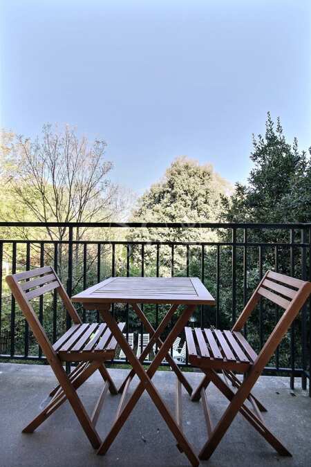 Varanda Apartamento mobilado - 152m²  - 3 quartos - Parc Monceau - Paris