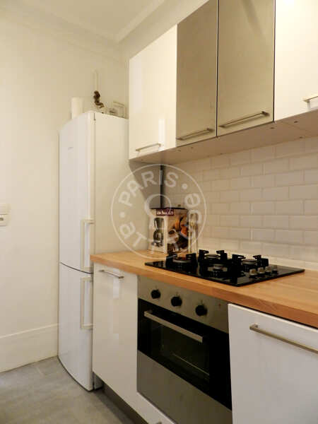Cocina Piso amueblado - 40m²  - 1 dormitorio - Poissonnière - París