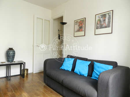 Living room Furnished apartment - 30m²  - 1 bedroom - Boulogne-Billancourt