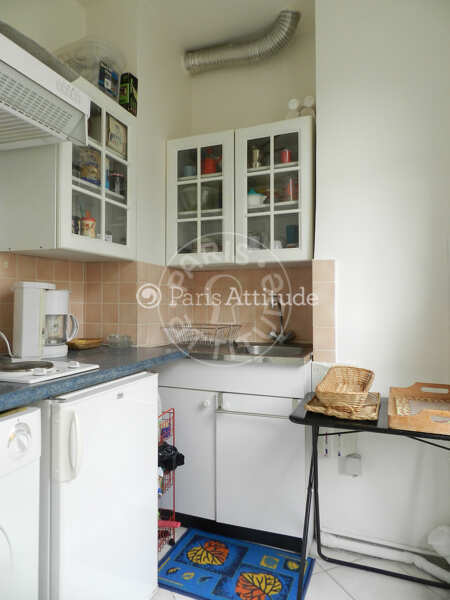Kitchen Furnished apartment - 30m²  - 1 bedroom - Boulogne-Billancourt