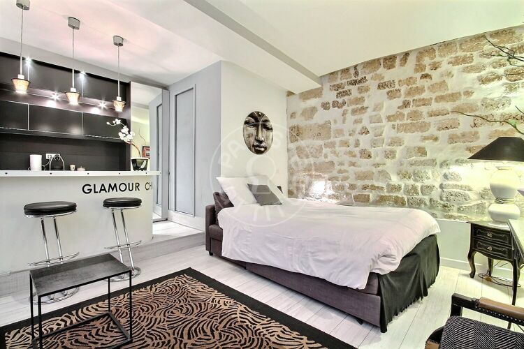 Wohnzimmer - Möblierte Studio - Paris 75002 - 9987