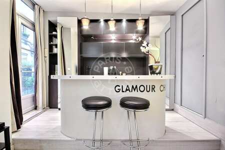 Cucina Monolocale arredato - 28m²  - Montorgueil - Parigi