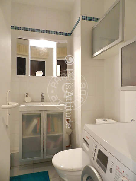 Casa de banho Quitinete mobilado - 30m²  - Montparnasse - Paris