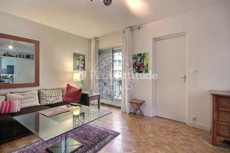 Salon Appartement meublé - 53m² - 1 chambre - Bastille - Paris