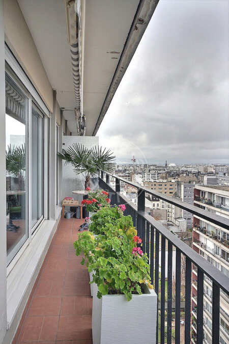 Balcony Furnished apartment - 48m²  - 1 bedroom - Nation - Paris